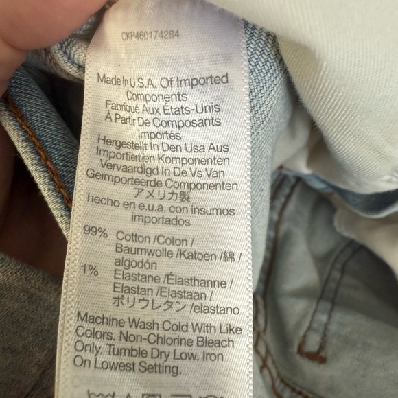 Madewell Light Blue Distressed Straight Leg Jeans - Picture 5 of 9